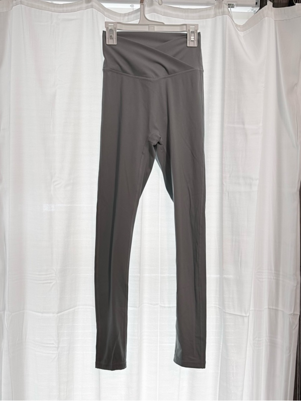 High-Waist Gray Active Leggings - Women
